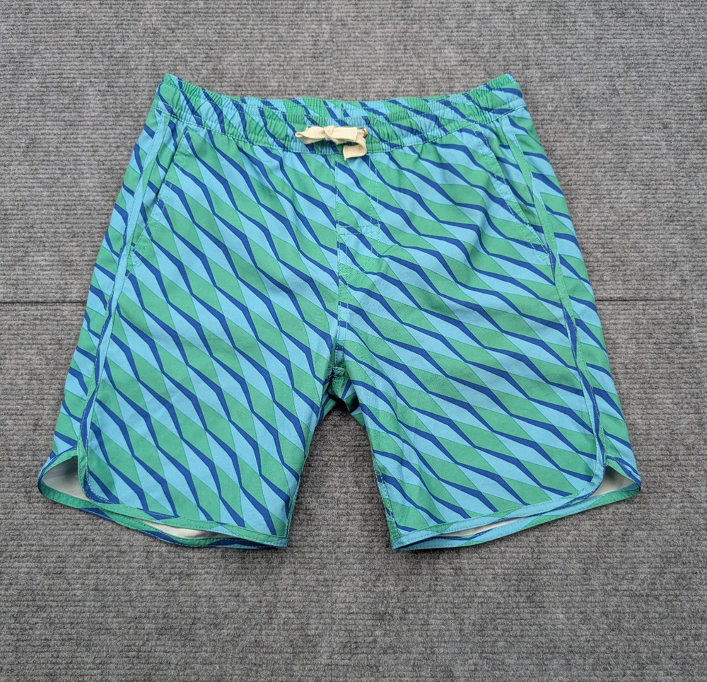 Fair Harbor Board Shorts Mens Medium Brief Lined Swimwear Quick Dry Stretch Blue